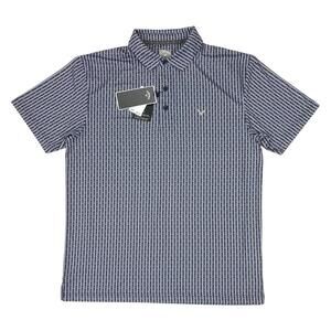 Callaway Opti Dri Diffused Herringbone Polo Shirt 2XL XXL Blue Golf Stretch NEW!